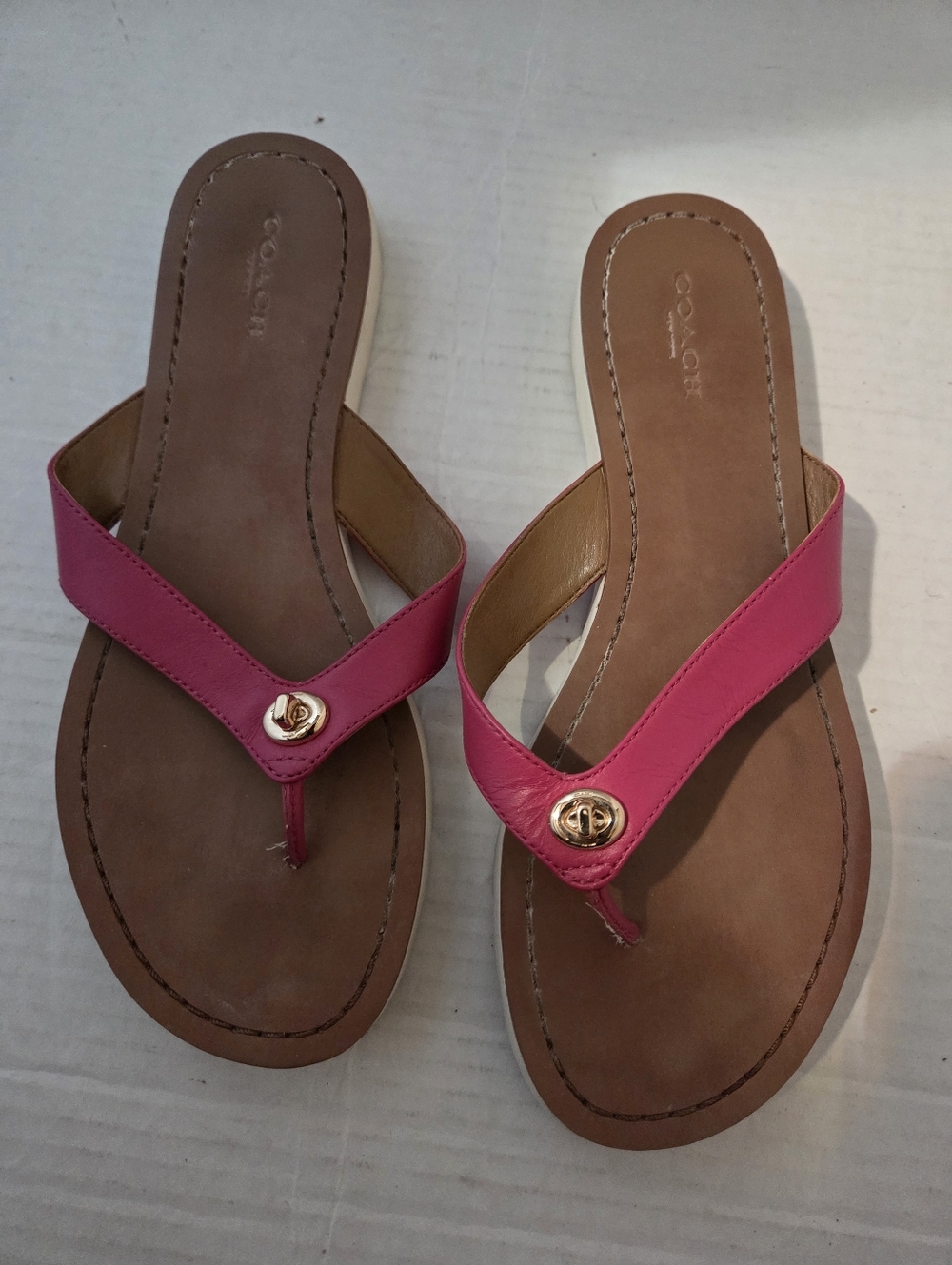 Coach Shelly flip-flop sandals,
